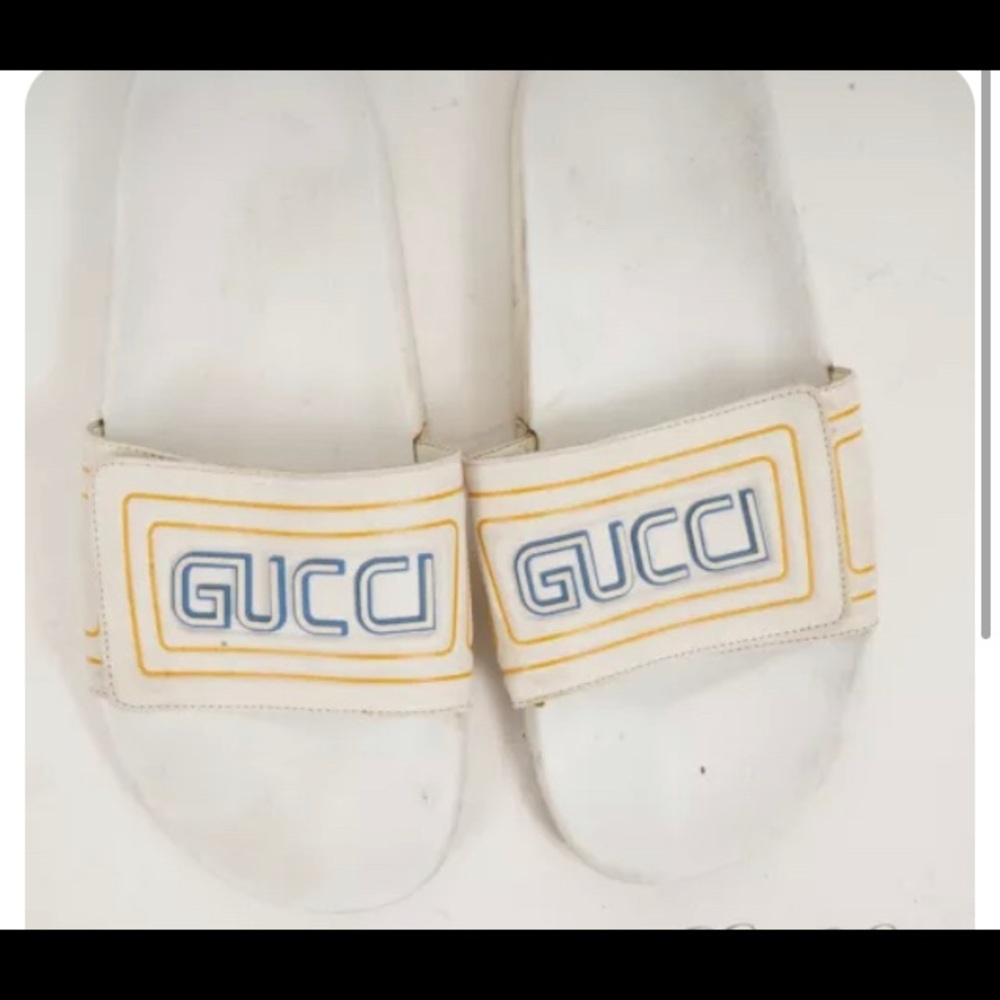 Vintage Gucci slides unisex women’s 9 mens 11 - Picture 5 of 9